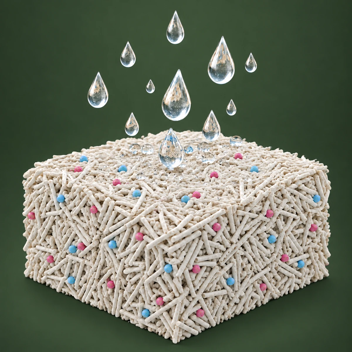 Moisture Enters stage using NepiPaw tofu litter